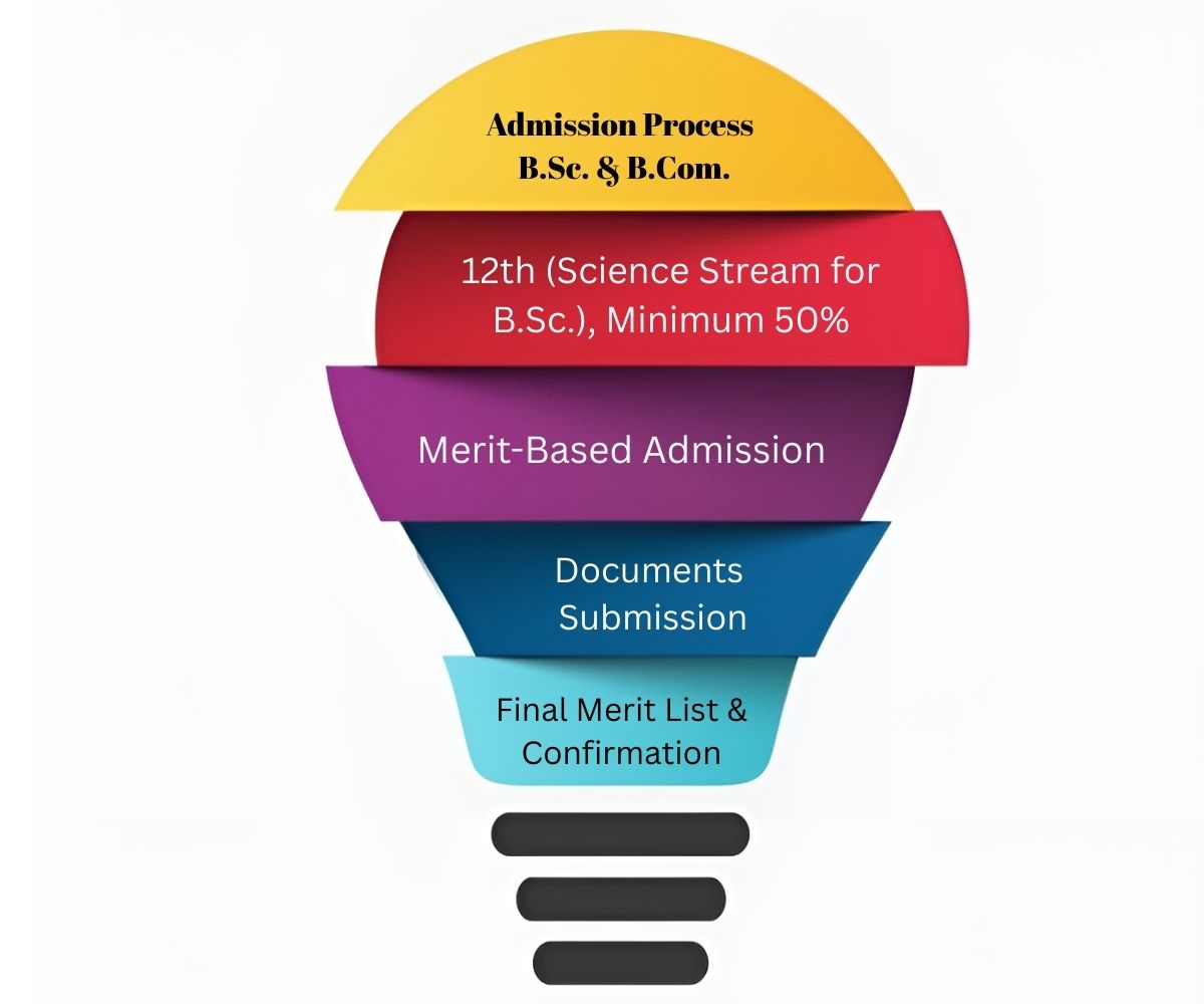 Admission process infographic